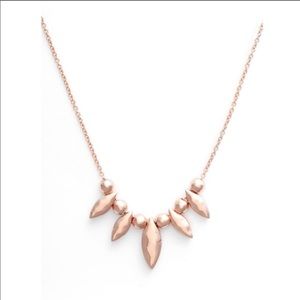 NWT Gorjana kellen rose gold necklace